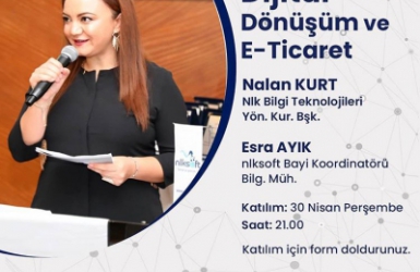 Nalan KURT 'un Kaleminden. Dijital Dönüşüm ve E-ticaret konulu online seminerimiz Yönetim Kurulu Başkanımız Nalan Kurt'un katılımıyla düzenlendi.